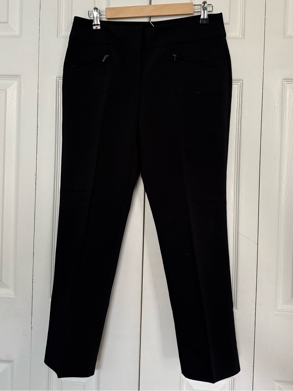 Ann Taylor Black Slim Straight Dress Pants